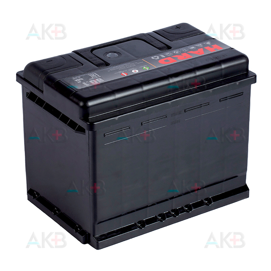 Автомобильный аккумулятор HARD 60 Ач 620A п.п. (242x175x190) ca/ca silver