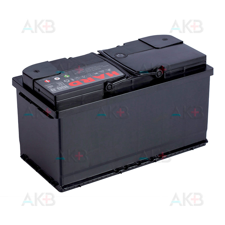 Автомобильный аккумулятор HARD 100 Ач 850A о.п. (353x175x190) ca/ca silver