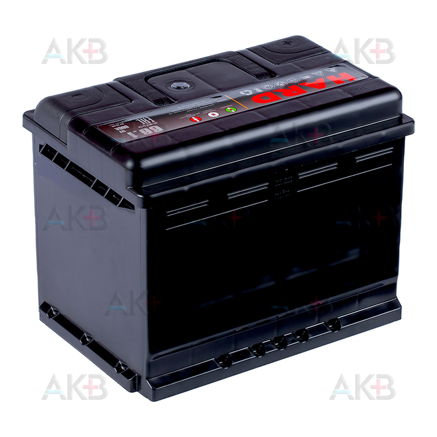 Автомобильный аккумулятор HARD 66 Ач 660A п.п. (242x175x190) ca/ca silver