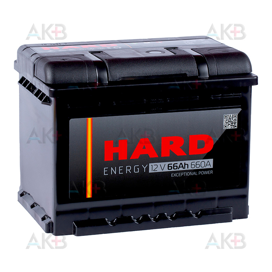 Автомобильный аккумулятор HARD 66 Ач 660A п.п. (242x175x190) ca/ca silver