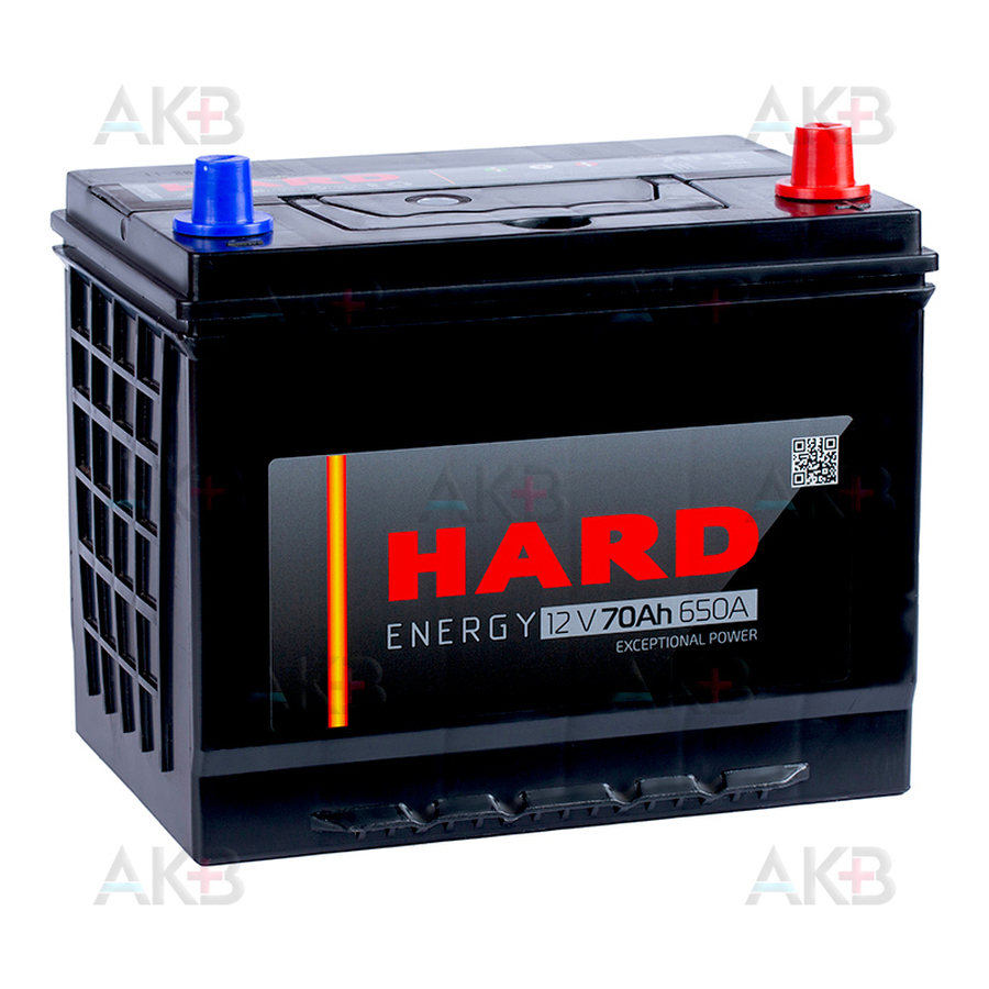 Автомобильный аккумулятор HARD Asia 85D26L 70 Ач 650A о.п. (260x173x225) ca/ca Silver