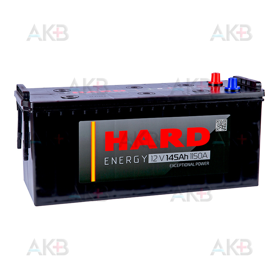 Автомобильный аккумулятор HARD 145 Ач 1150A п.п. (513х189х230) Calcium Plus