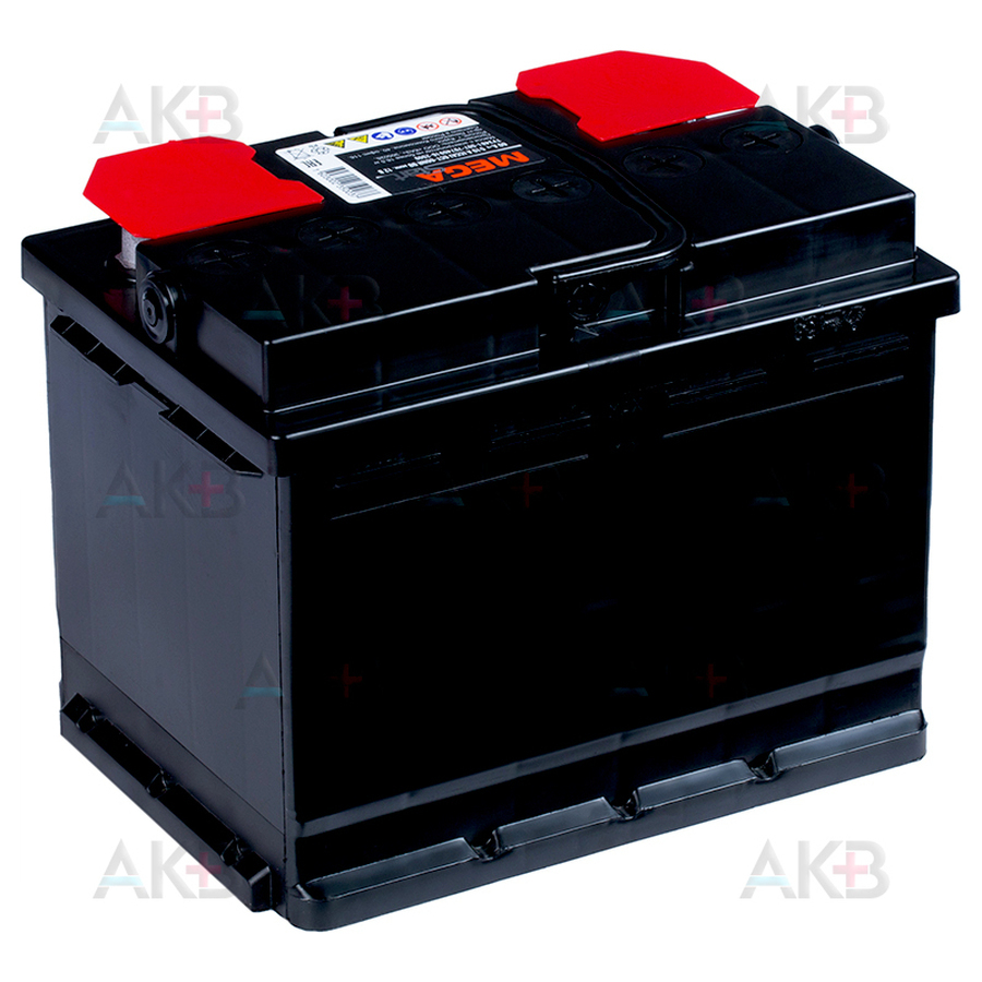 Автомобильный аккумулятор MEGA START 60 Ач 510A о.п. (242х175х190) 6СТ-60 NR