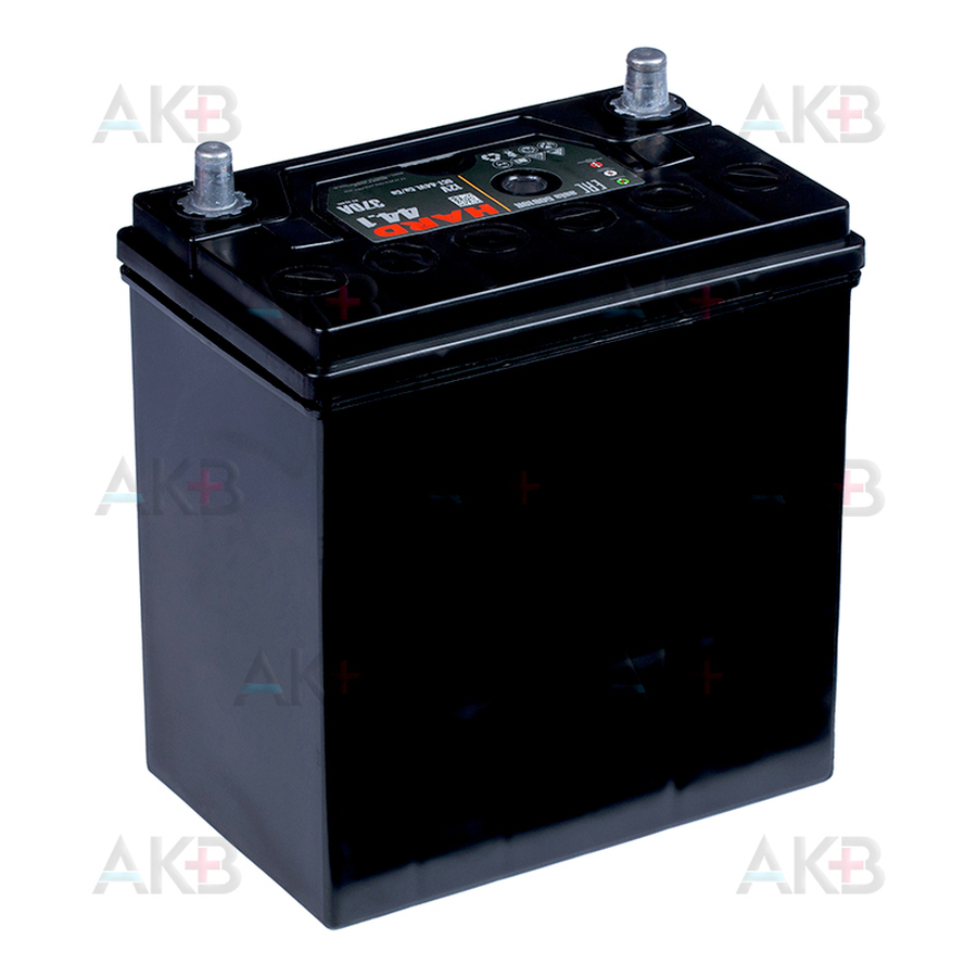 Автомобильный аккумулятор HARD ASIA 50B19R 44 Ач 370A п.п. (187x127x227) ca/ca Silver