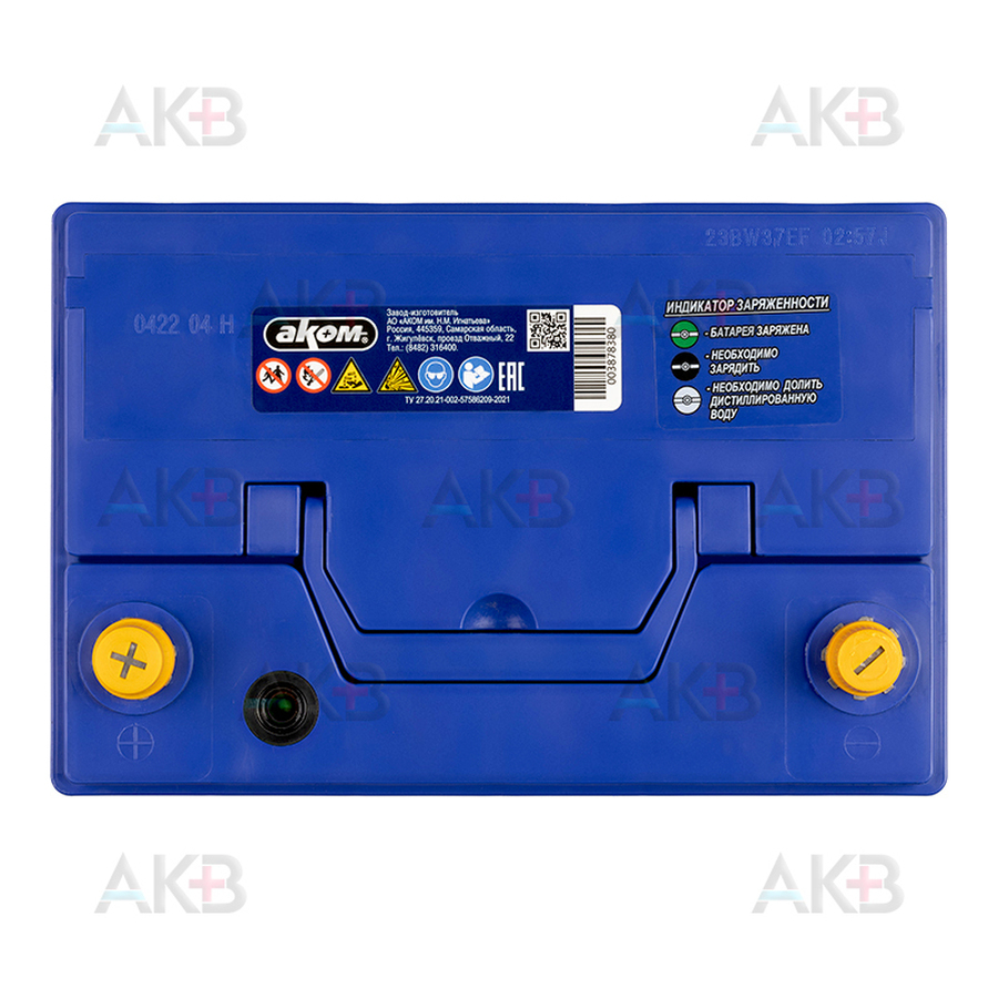 Автомобильный аккумулятор Аком Asia+EFB 75 12V 75Ач 750A прям. пол. (260x173x225)