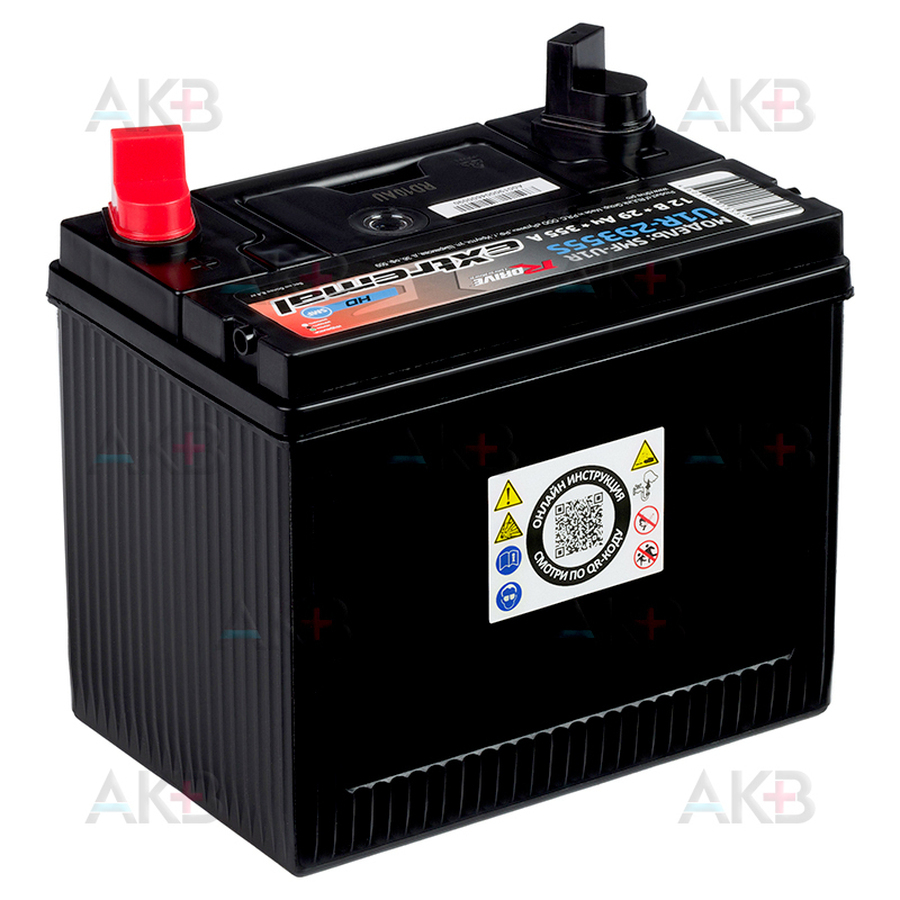 Мото аккумулятор Rdrive U1R 12V 29Ah 355A обр. (196x132x185) eXtremal HD