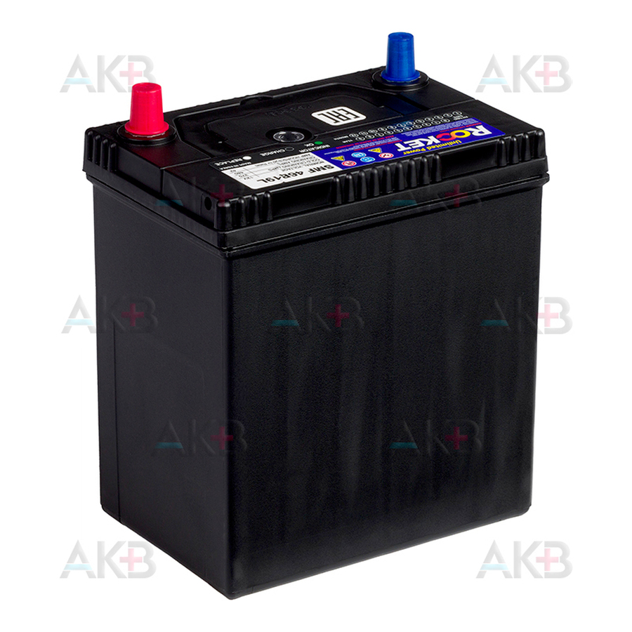 Автомобильный аккумулятор Rocket 46B19L 42Ah 370A (187x127x227) обр. пол.