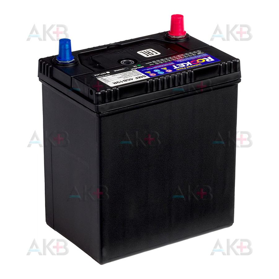 Автомобильный аккумулятор Rocket 46B19R 42Ah 370A (187x127x225) прям. пол.