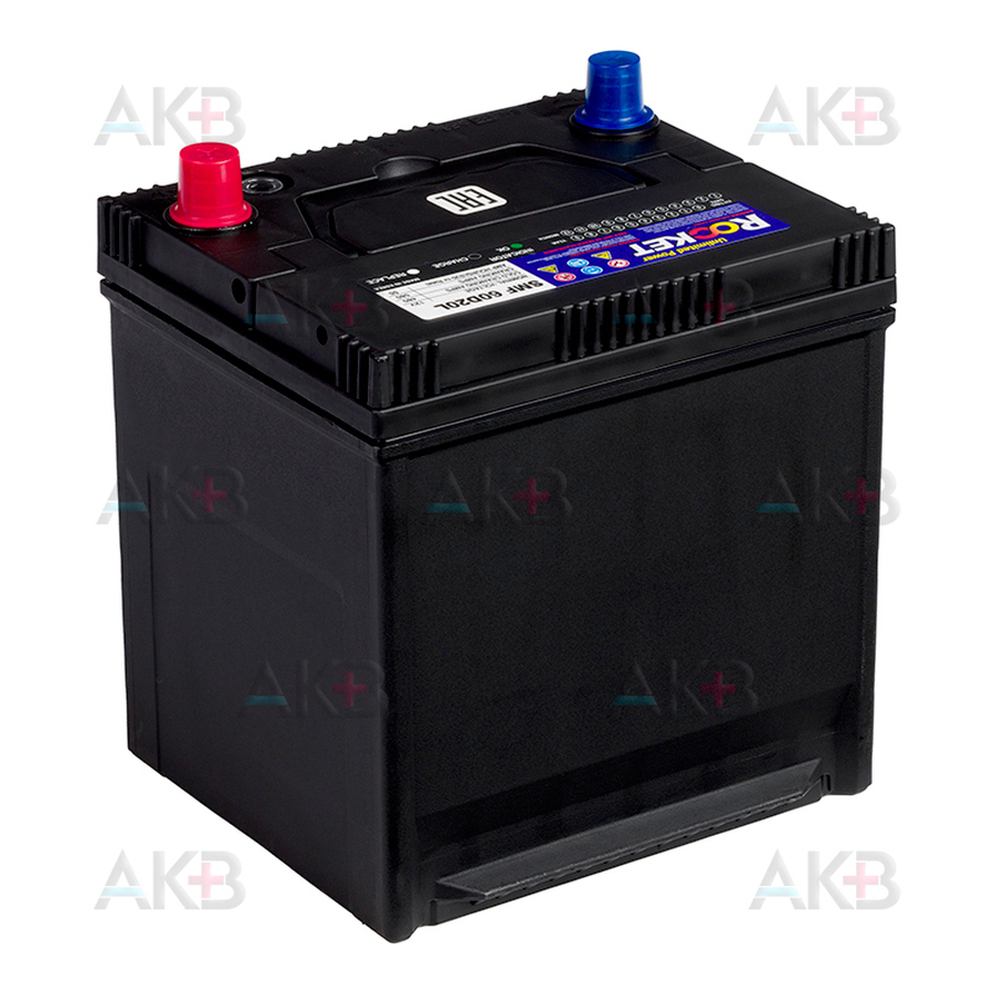 Автомобильный аккумулятор Rocket 60D20L 55Ah 580А (202x175x225) обр. пол.
