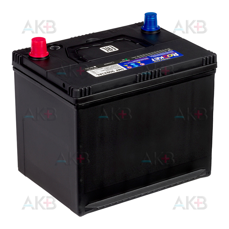 Автомобильный аккумулятор Rocket 90D23AL 62Ah 700A обр. пол. (230x173x205) низкий