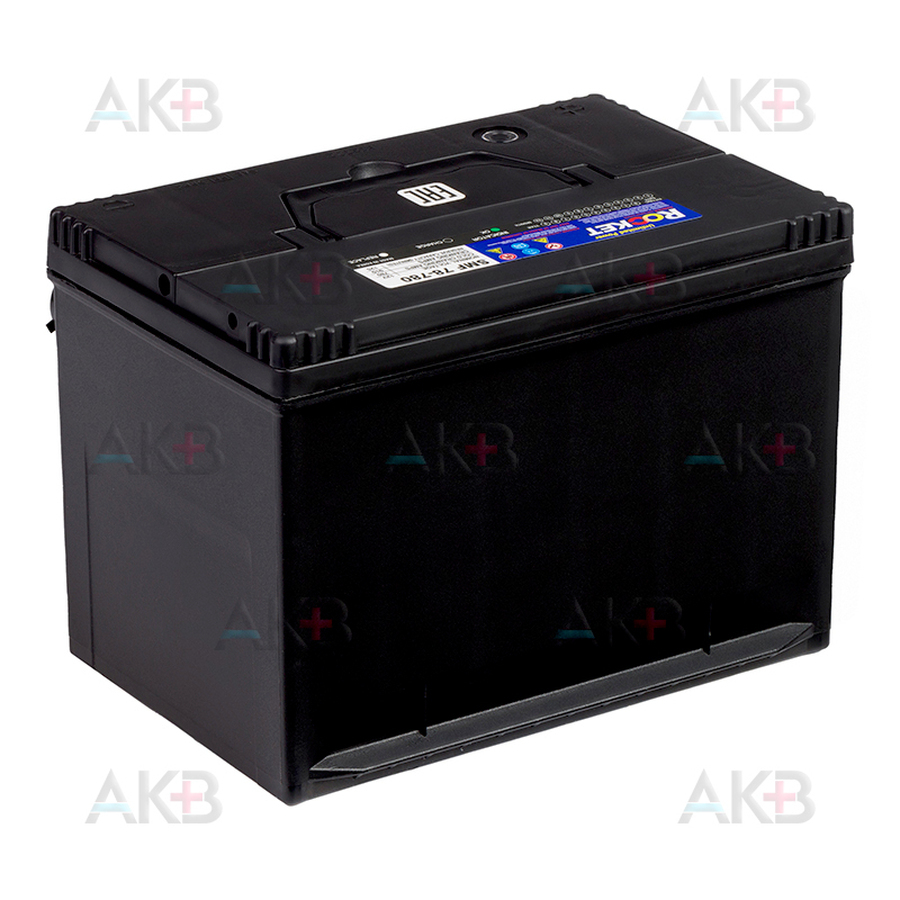 Автомобильный аккумулятор Rocket 78-780 74Ah 780А (260x179x185) боковые клеммы