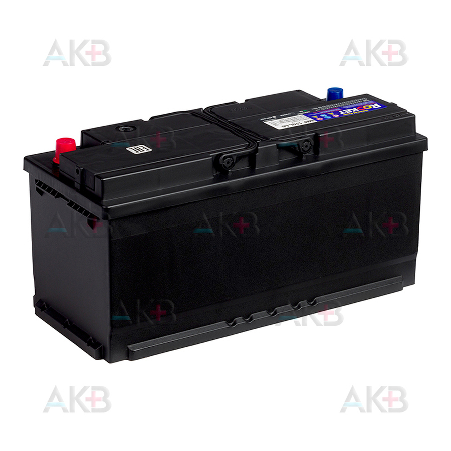 Автомобильный аккумулятор Rocket 110Ah 910A обр. пол. (393x175x190) SMF 110L-L6