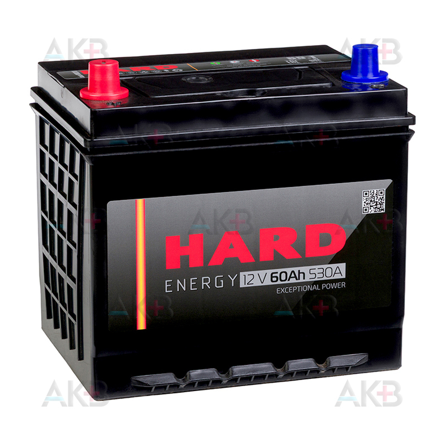 Автомобильный аккумулятор HARD Asia 65D23R 60 Ач 530A п.п. (230x170x225) ca/ca Silver