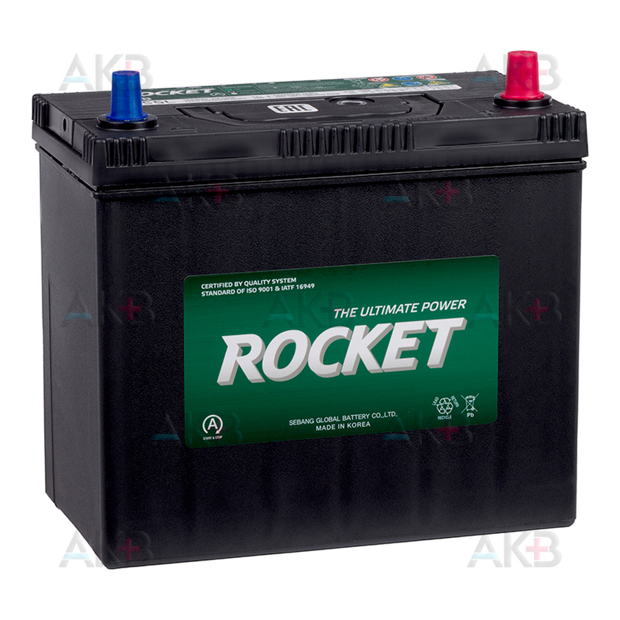 Автомобильный аккумулятор Rocket EFB N55L 55Ah 460A (238x129x225) обратная пол.