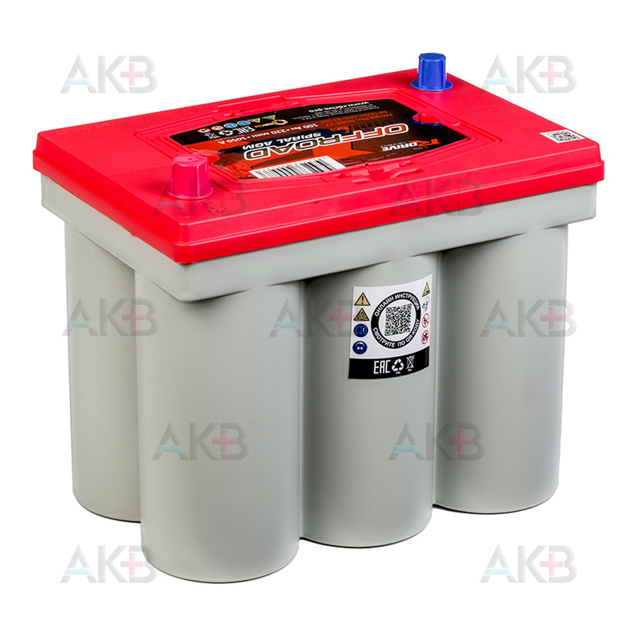 Автомобильный аккумулятор RDrive SPIRAL OFFROAD AGM-27 12V 100Ah 1050A (302х205х257) USS-27105