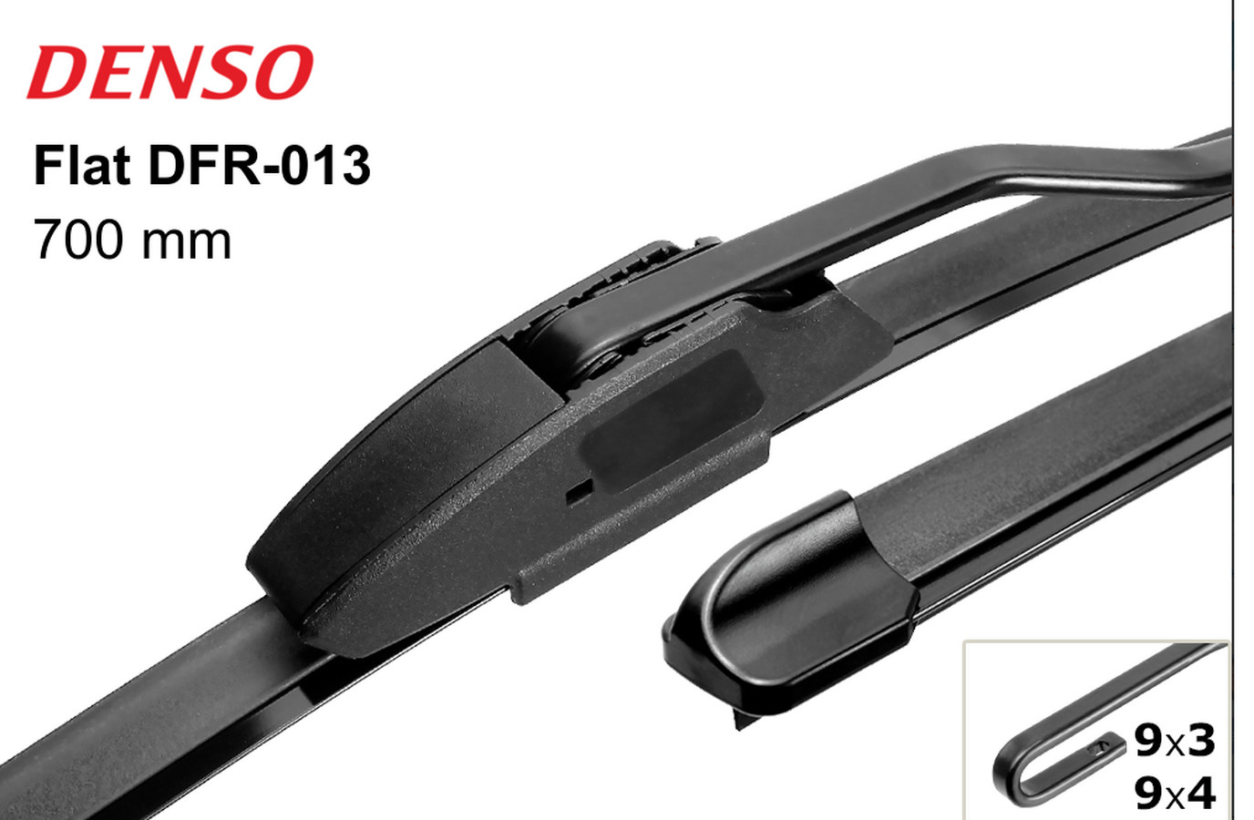 Щетки стеклоочистителя  Комплект Denso Бескаркасные Универсальные 700/650 мм. (К7587-1764)