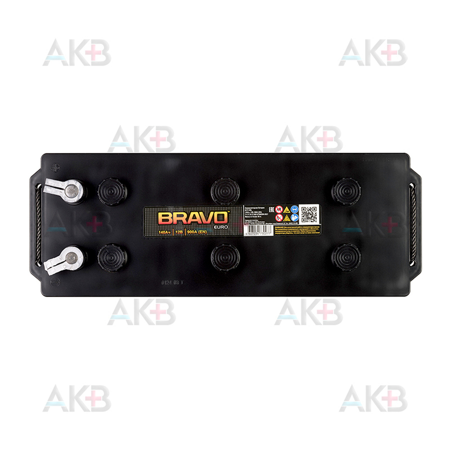 Автомобильный аккумулятор BRAVO 140 Euro 12V 140Ач обр. пол. 900А (513x189x215)