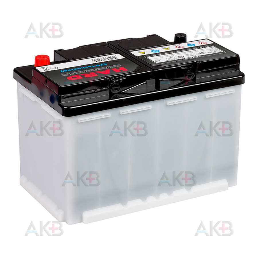 Автомобильный аккумулятор HARD EFB 70 Ah 700A (278x175x190) Start Stop L3