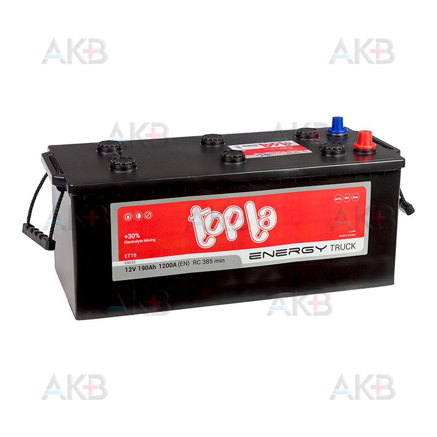 Автомобильный аккумулятор Topla Energy Truck 190 Ah 1200A (507x224x194) 159913 69032
