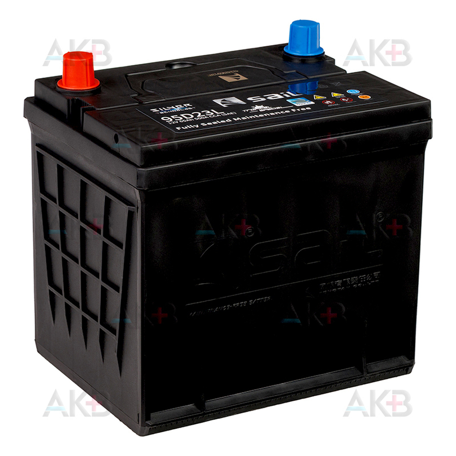 Автомобильный аккумулятор SAIL 95D23L 65 Ач 500A обр. пол. (227x173x225)