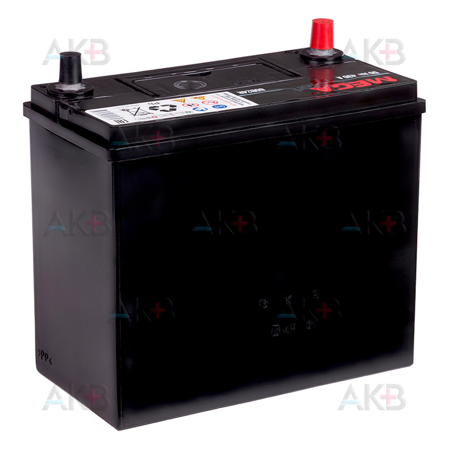 Автомобильный аккумулятор MEGA START 60B24R 50Ah 430A прям. пол. (237x127x225) узкие клеммы