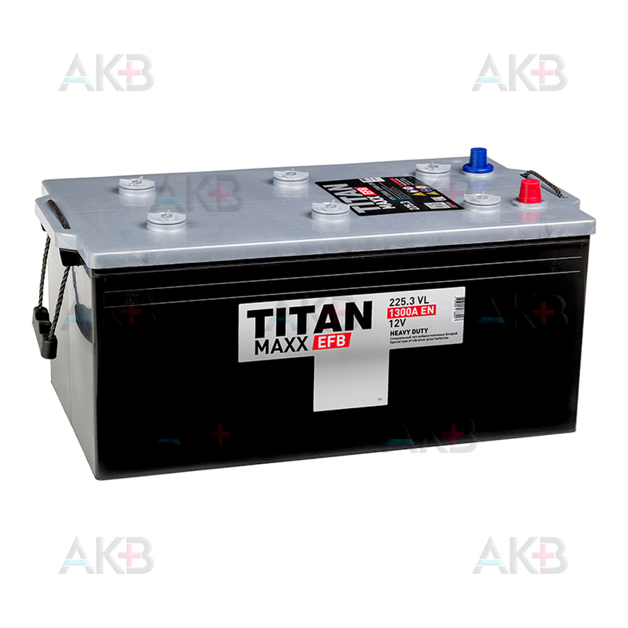 Автомобильный аккумулятор TITAN Maxx 225 Ач 1300А обр. пол. (515x278x248) 6СТ-225.3 VRLA