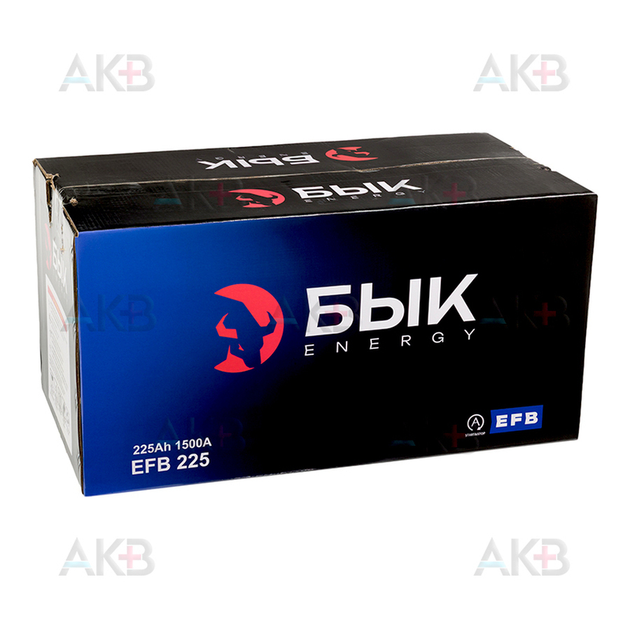 Автомобильный аккумулятор БЫК Energy EFB 225Ah 1500A обр. пол. (517х275х231)