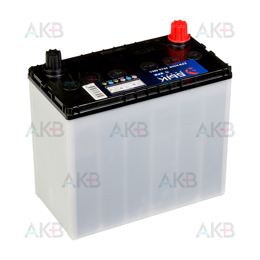 Автомобильный аккумулятор БЫК Energy EFB N55R  55 Ач 480A прям. пол. (238x129x227)