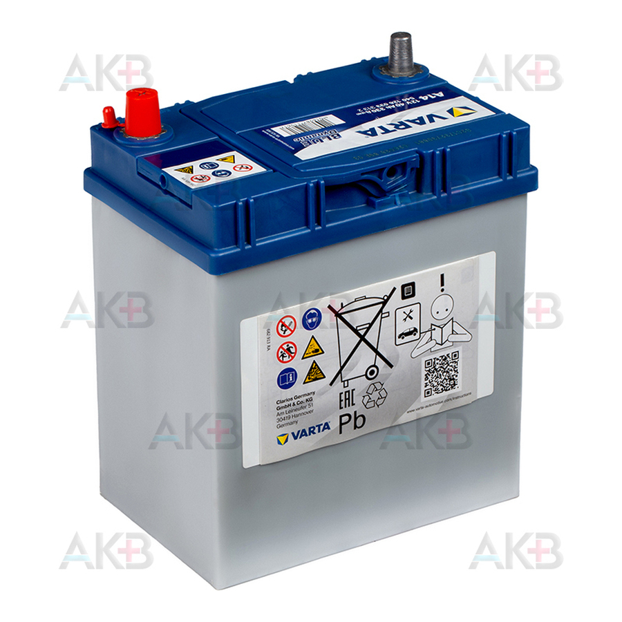Автомобильный аккумулятор Varta Blue Dynamic A14 40R 330A 187x127x227