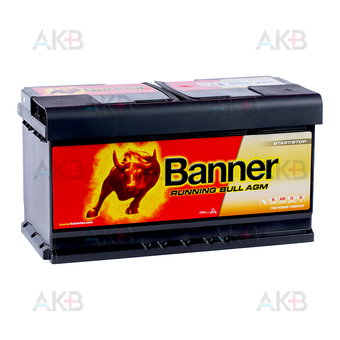 BANNER Running Bull AGM Start-Stop (592 01) 92R 850A (354x175x190) A 001 982 82 08 A 000 982 70 08 Mercedes, BMW, Porsche, Audi...