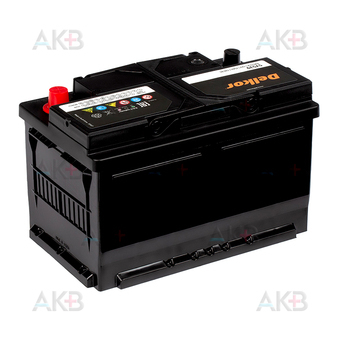 Автомобильный аккумулятор Delkor 57539 (75R 650A 279x175x175). Фото 2