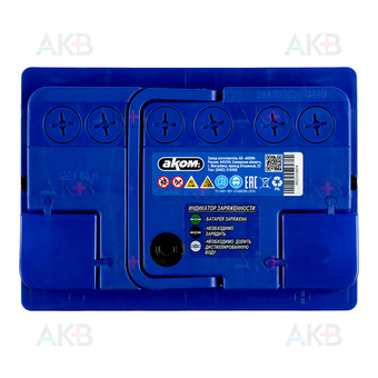 Автомобильный аккумулятор Аком + EFB 60Е 12V 60Ач 600A обр. пол. (242x175x190). Фото 1