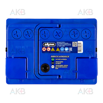 Автомобильный аккумулятор Аком + EFB 65Е 670А 65Ач обр. пол. (242x175x190). Фото 1