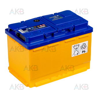 Автомобильный аккумулятор Аком + EFB 75Е 12V 75Ач 750A обр. пол. (277x175x190). Фото 2