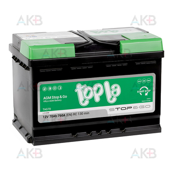 Topla AGM Stop-n-Go 70R (760A 278x175x190) 114070
