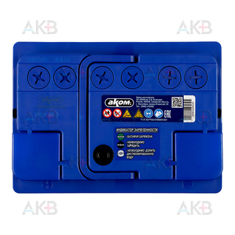 Автомобильный аккумулятор Аком + EFB 62 620А 62Ач прям пол. (242x175x190). Фото 1