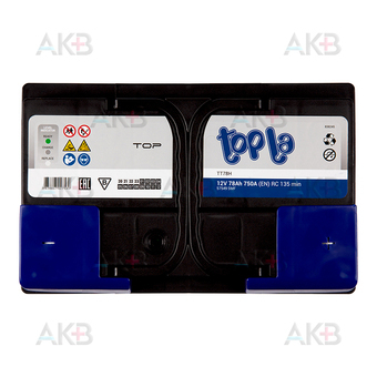 Автомобильный аккумулятор Topla Top 78R (750A 278x175x190) 118678 57549. Фото 1