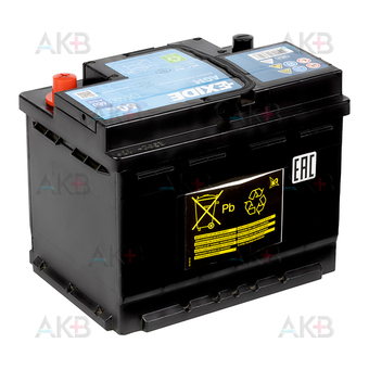 Автомобильный аккумулятор Exide Start-Stop AGM 60R (680А 242x175x190) EK600. Фото 2