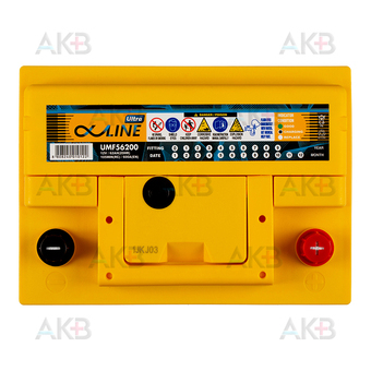 Автомобильный аккумулятор Alphaline Ultra 62R LB2 600A (242x175x175) 56200. Фото 1