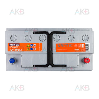 Автомобильный аккумулятор Titan Arctic 100R 940A 353x175x190. Фото 1