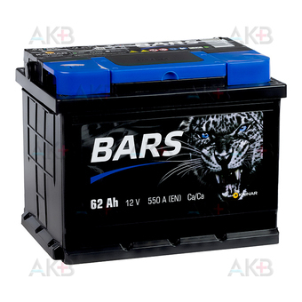 BARS 6СТ-62 АПЗ п.п. 62 Ач 550A (242x175x190)