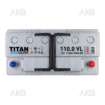 Автомобильный аккумулятор Titan Euro Silver 110R 930A 353x175x190. Фото 1