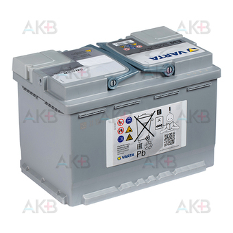 Автомобильный аккумулятор Varta Silver Dynamic AGM A7 (E39) 70R (Start-Stop) 760A 278x175x190. Фото 2