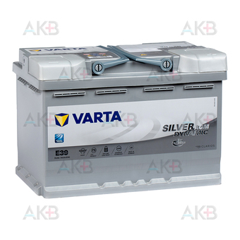 Varta Silver Dynamic AGM A7 (E39) 70R (Start-Stop) 760A 278x175x190