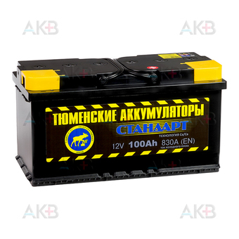 Tyumen Battery Standard 100 Ач обр. пол. 830A (353x175x190)