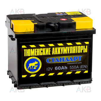 Tyumen Battery Standard 60 Ач обр. пол. 550A (242x175x190)