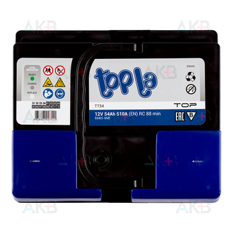 Автомобильный аккумулятор Topla Top 54R (510A 207x175x175) 118654 55401. Фото 1