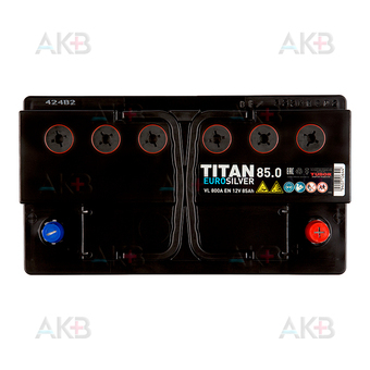 Автомобильный аккумулятор Titan Euro Silver 85R низкий 800A 315x175x175. Фото 1