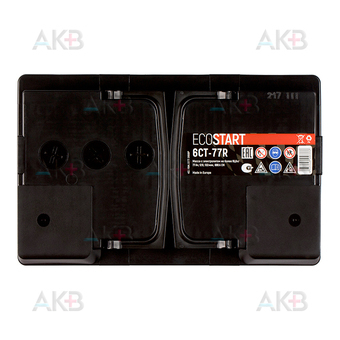 Автомобильный аккумулятор Ecostart 77R (680А 278x175x190). Фото 1