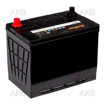 Автомобильный аккумулятор Delkor 90D26L (80R 680A 260x173x225). Фото 2